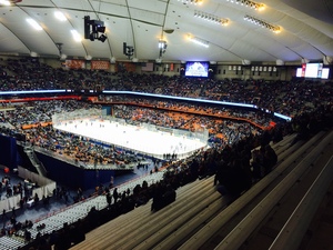 The Carrier Dome set multiple records Saturday night as it hosted the Frozen Dome Classic. Syracuse Crunch owner Howard Dolgon said it will remain a one-off event.