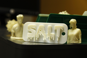 The SALT Makerspace's offers two 3D printers, computers with software that works with the printers and a laser cutter.