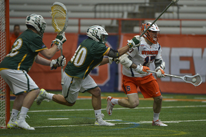 Dylan Donahue had nine points in Syracuse's season-opening win on Saturday against Siena.