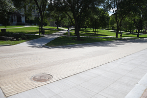 The University Place promenade is the new pedestrians-only walkway that was completed shortly before students returned to campus.