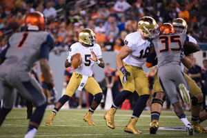 Syracuse and Notre Dame will face off at noon at MetLife Stadium in East Rutherford, New Jersey on Saturday.