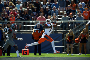 Amba Etta-Tawo has helped Syracuse grab wins over Colgate and Connecticut this season. He has 706 yards.