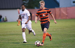 Jonathan Hagman is one of six midfielders that have slid into the same two spots through four games for Syracuse.
