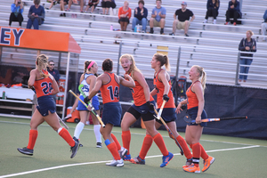Syracuse advanced to the quarterfinals of the NCAA tournament on Saturday with a dominant win over Harvard.