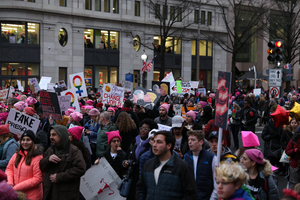 Thousands of people took on streets of Washington D.C. on Saturday as part of the worldwide Women's March. About half a million people have participated in the march in D.C. alone. 