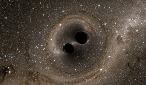 Black holes can be identified by looking at the bodies, such as gas or stars, orbiting around them.