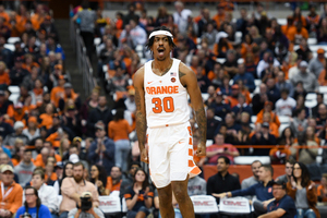 Geno Thorpe has dealt with an ankle injury all season long. He is still not 100 percent healthy, but he was dominant in the first half of SU's win against Texas Southern.