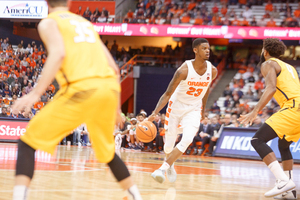 Howard struggled from behind the arc, but was the floor general Syracuse needed Wednesday night.