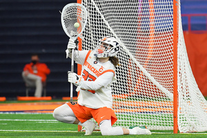 Drake Porter made a career-high 20 saves against Vermont on Saturday.