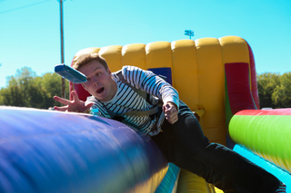 If the acts weren't everyone's cup of tea, other entertainment such as bounce houses were available.