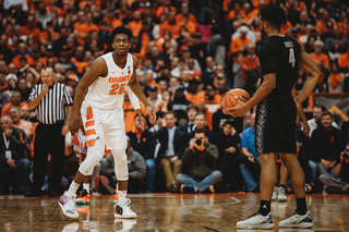 Boeheim said, “I challenged Tyus at half time: You can’t play like this and win.” Boeheim later described Battle as a “monster” in the second half. 