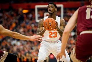 On Saturday afternoon, Syracuse and Boston College met for the second time in 10 days. SU beat the Eagles 77-71 in the first meeting. 
