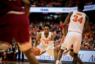 Brissett added four offensive rebounds and a block, gradually turning into the Orange's best interior player. 